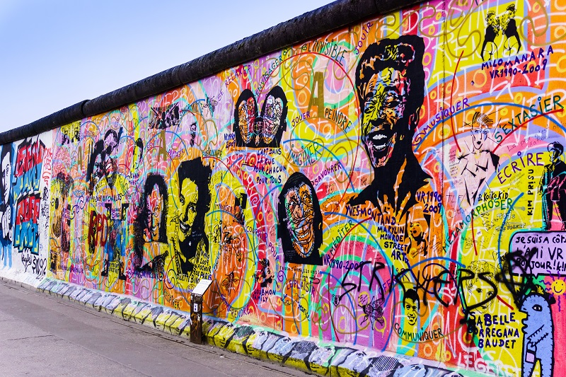 Graffitis sur le mur de Berlin